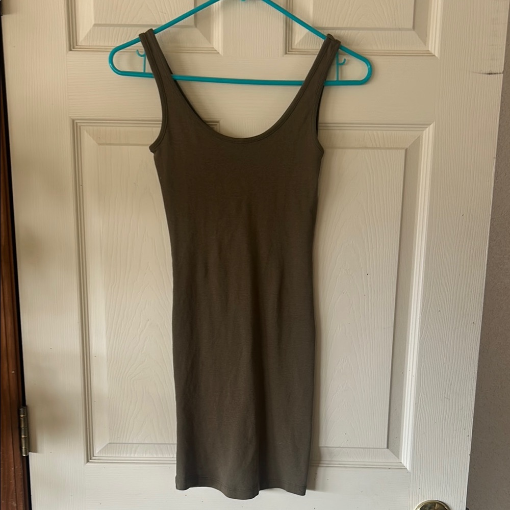 Terranova Olive Green Sleeveless Dress